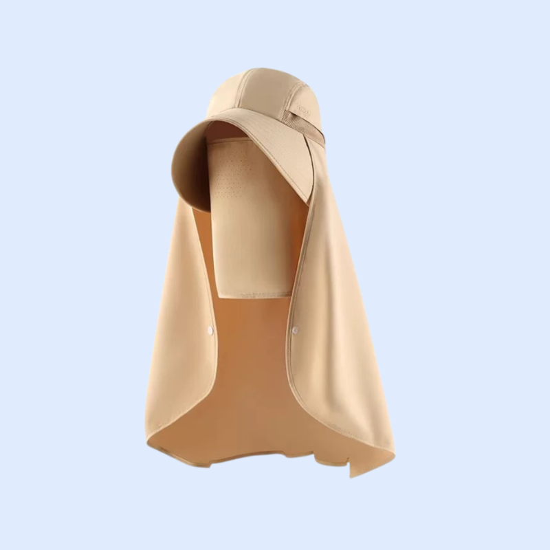 All-in-one sun hat cape