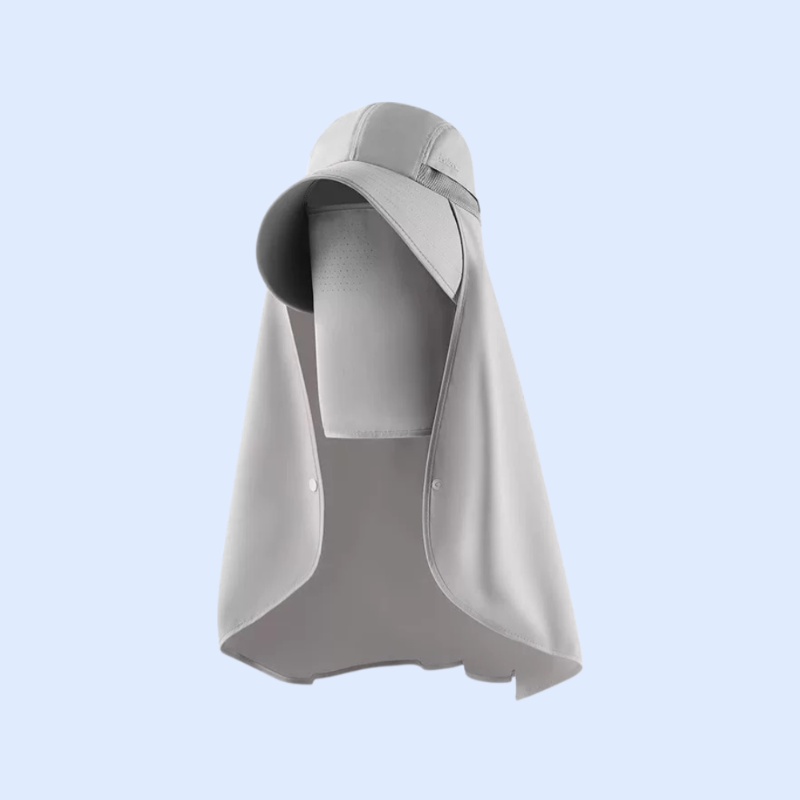 All-in-one sun hat cape