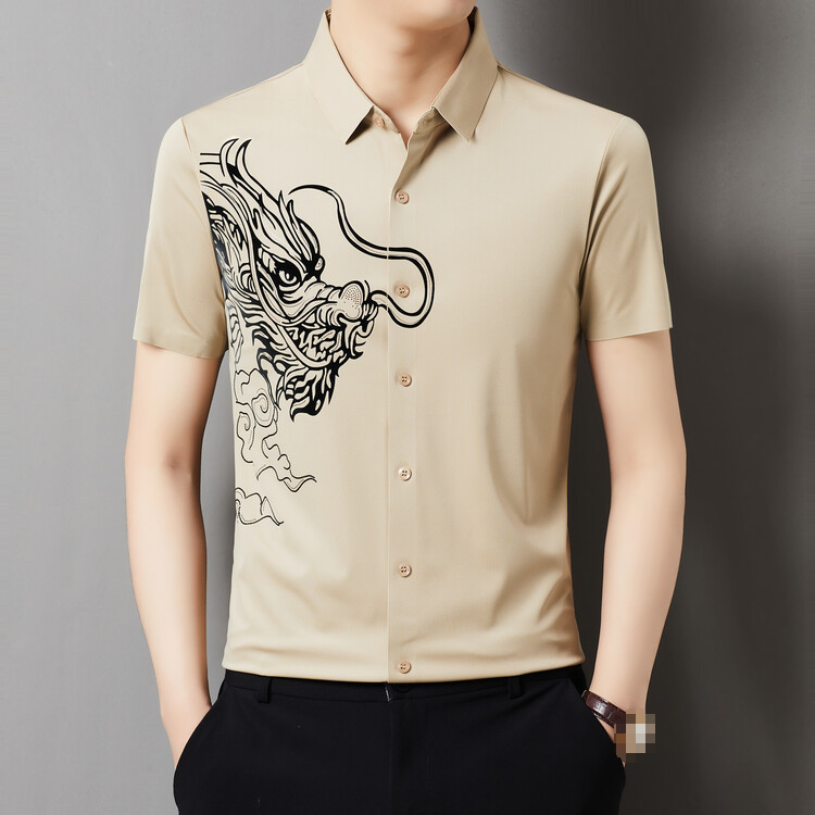 일상복으로 적합한 남성 반팔 셔츠