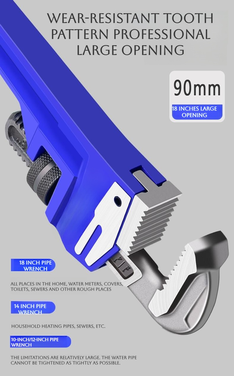 Ruier Tools pipe pliers with non-slip design