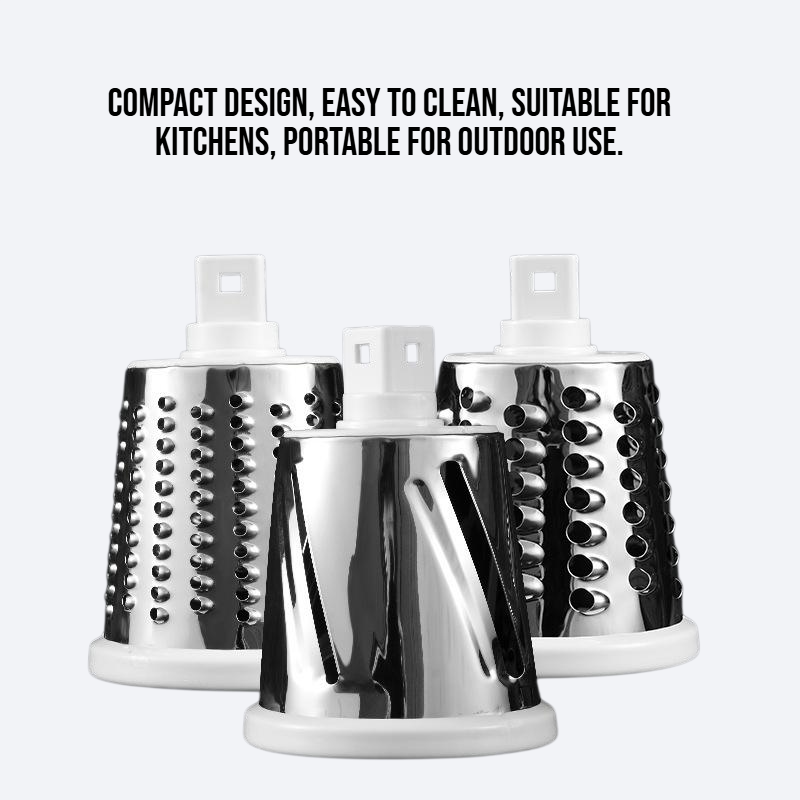 Hand cranked multifunctional silk and vegetable cutter