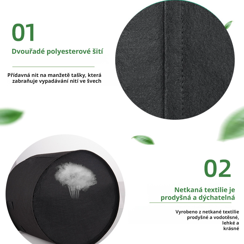 Odolný netkaný sáček s květinami