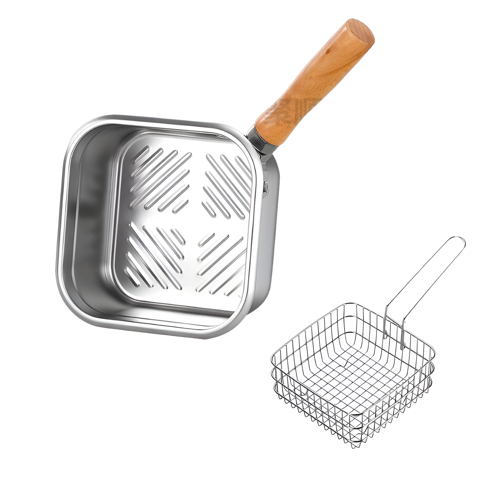 天ぷら鍋 揚げ物鍋 揚げ物 鍋 天麩羅 油切り フライパン 天ぷら鍋 ミニ 家庭用 油鍋 ミルクポット 揚げ物 鍋 小さい