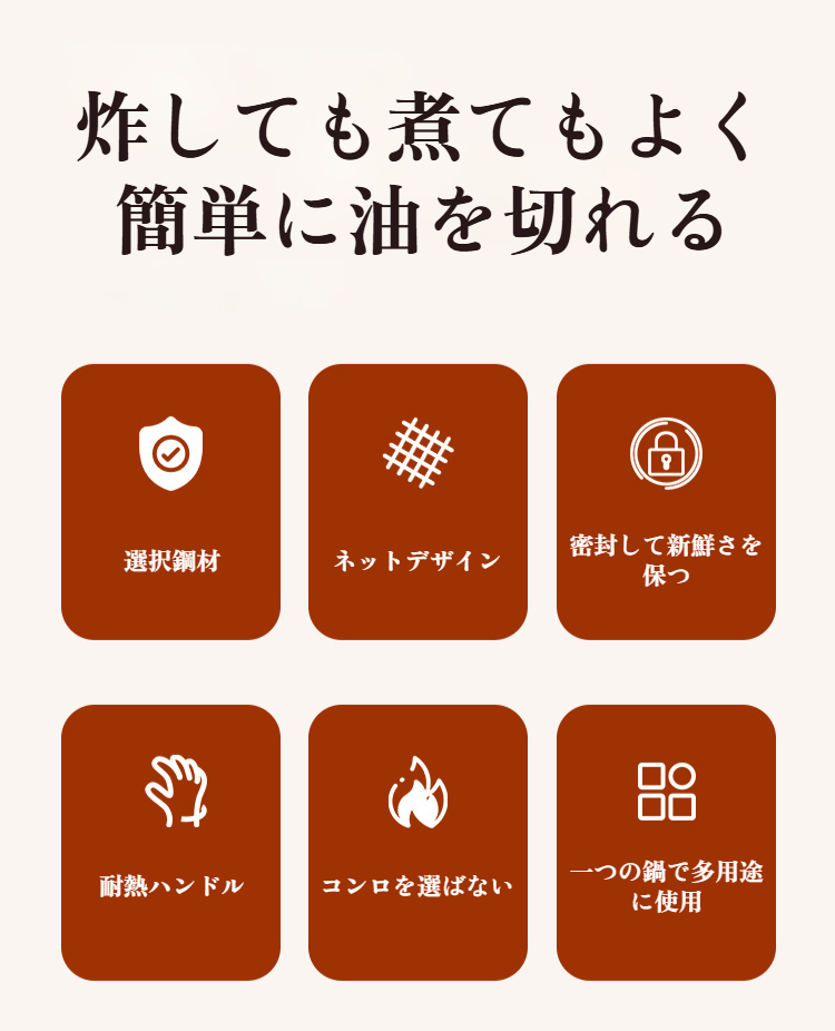 家庭用小型フライパン 油鍋 揚げ物調理器具