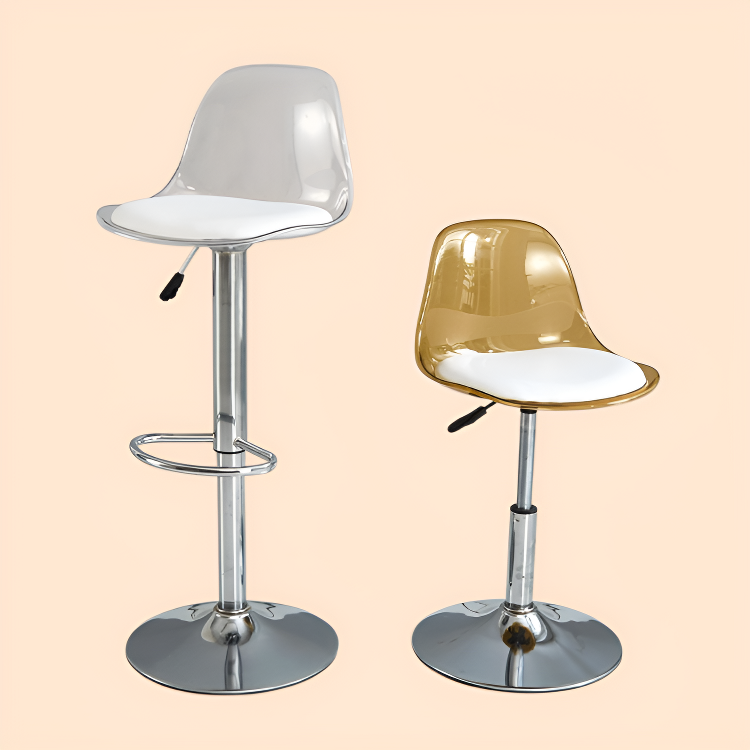 バーキッチンカフェ美容院ミルクティーショップオフィスバーや他の場所のファッションシンプルな鉄のレジャーチューリップチェアスイベルリフトと持ち上げ可能な背もたれ椅子高スツール快適な座り心地安定性と耐久性