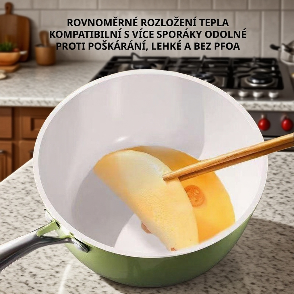 Multifunkční keramický nepřilnavý hrnec na polévku