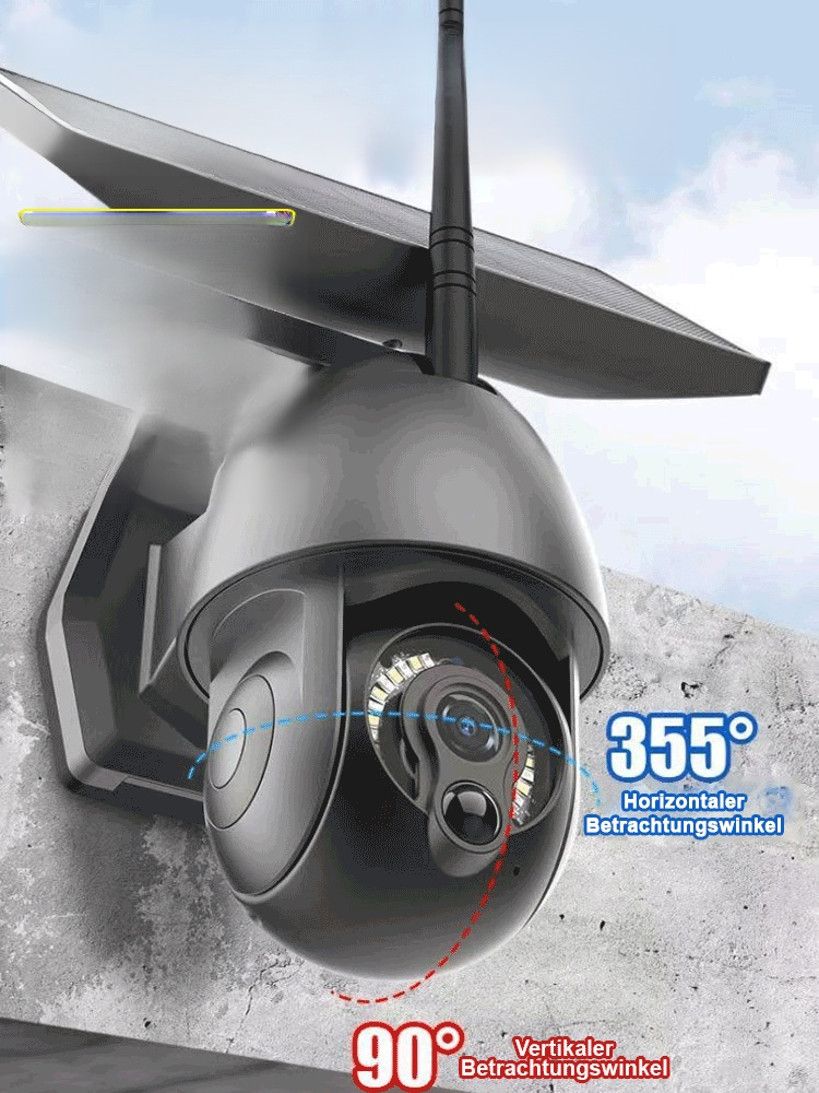 Handy-Fernbedienung Ultra-HD Vollfarb-Nachtsicht Outdoor-Wasserdichte Solarkamera