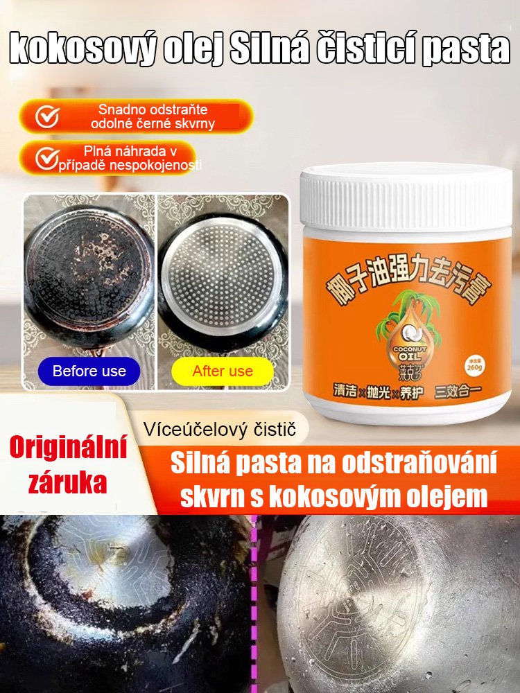 Kokosový olej silný odstraňovač skvrn