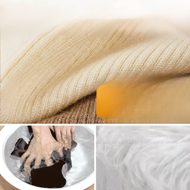 남성 무지 목폴라 니트