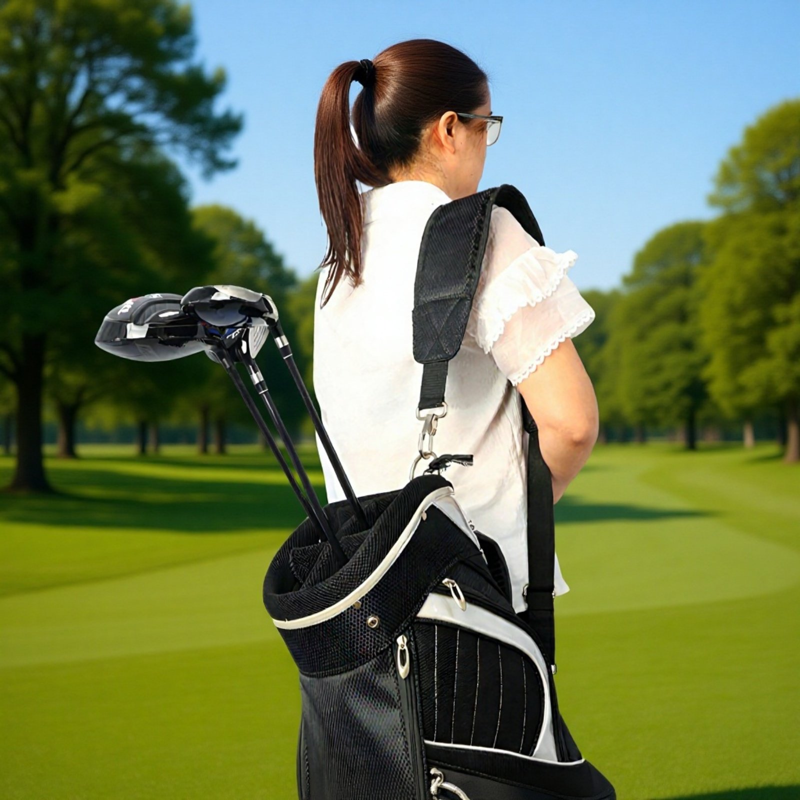 調節可能な厚手パッド付きゴルフバッグショルダーストラップ