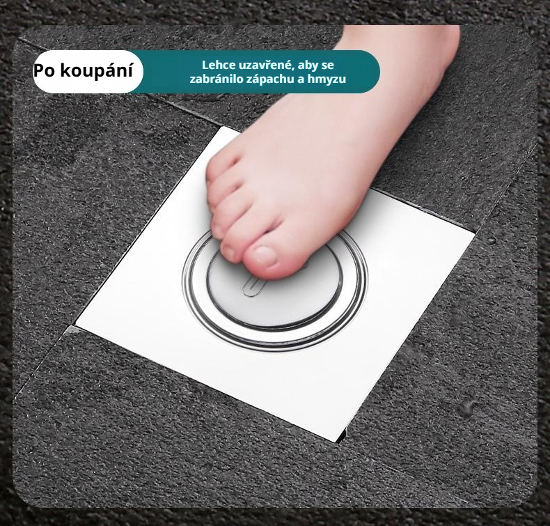 Ochrana proti zápachu s uzávěrem odtokového potrubí