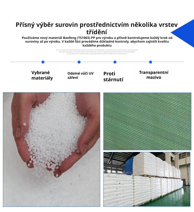 Detail robustního materiálu pytle na listí