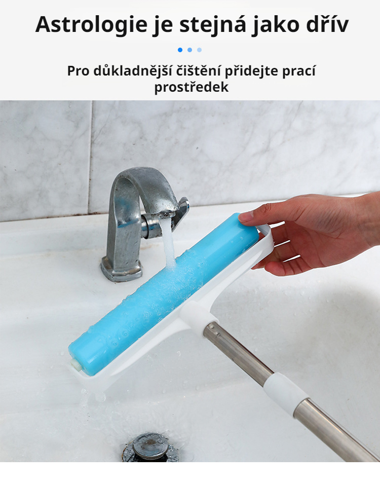 Efektivní odstranění prachu z podlahy válečkovou štětkou