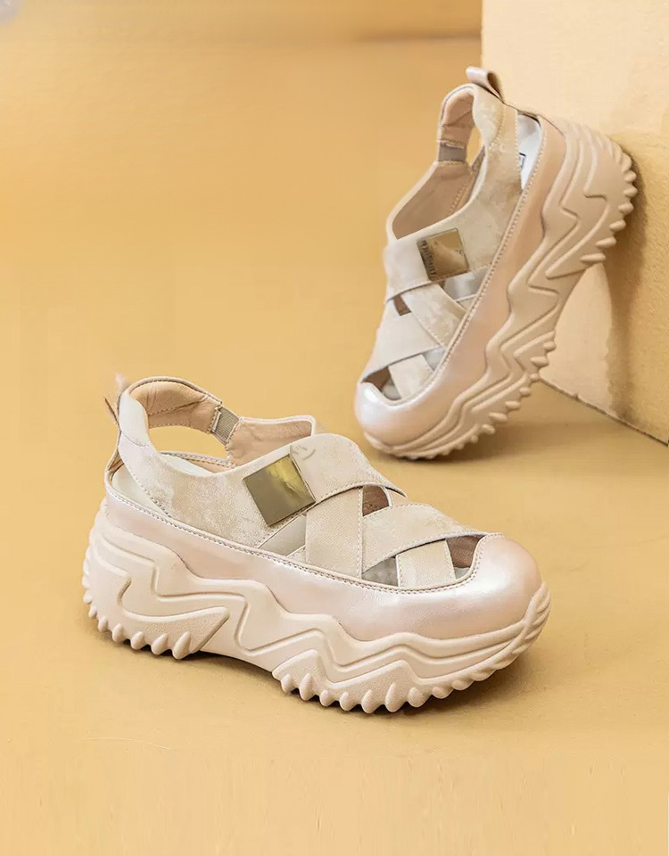 여성 캐주얼 통굽 샌들