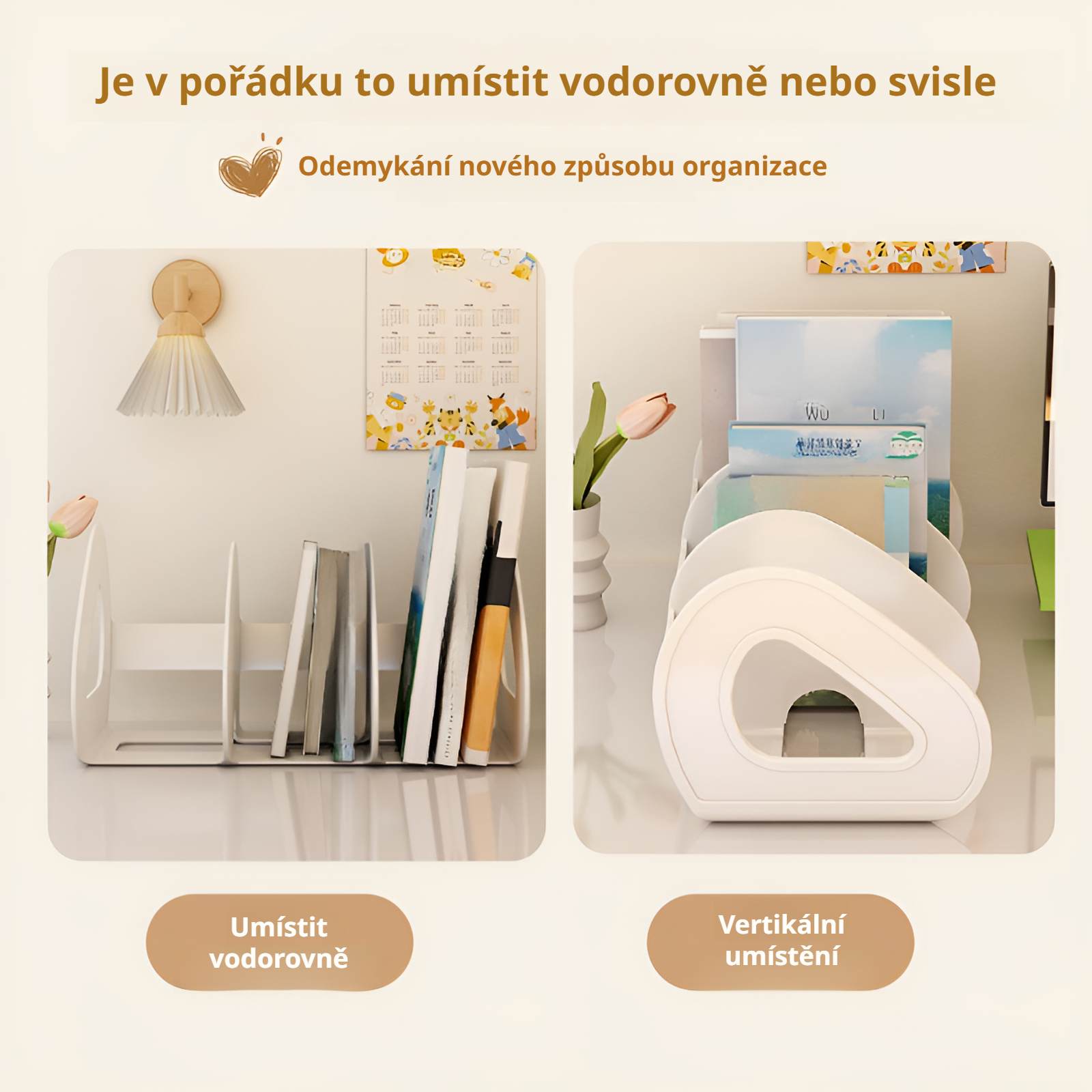 Moderní stolní organizér v kanceláři