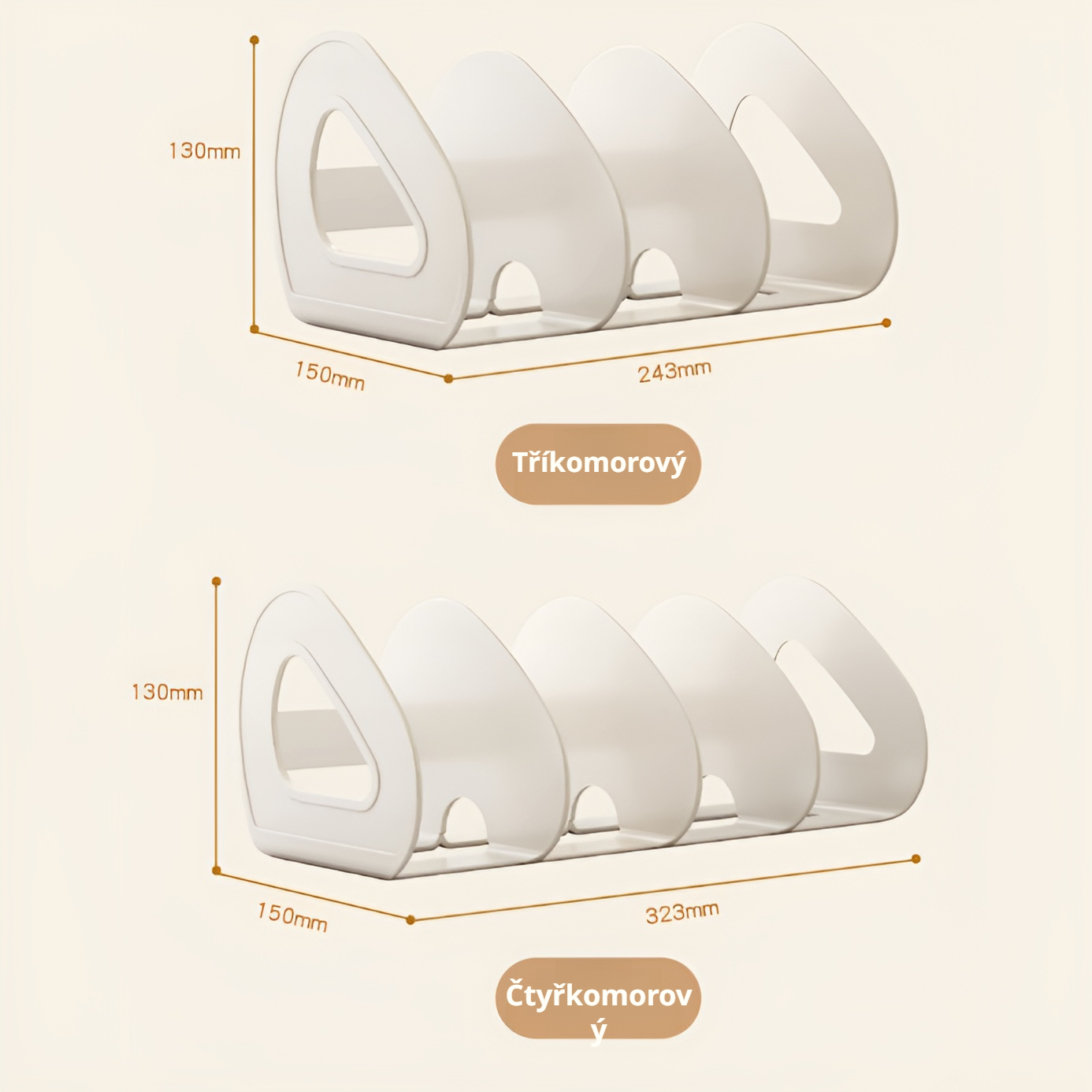 Stolní organizér na knihy a časopisy