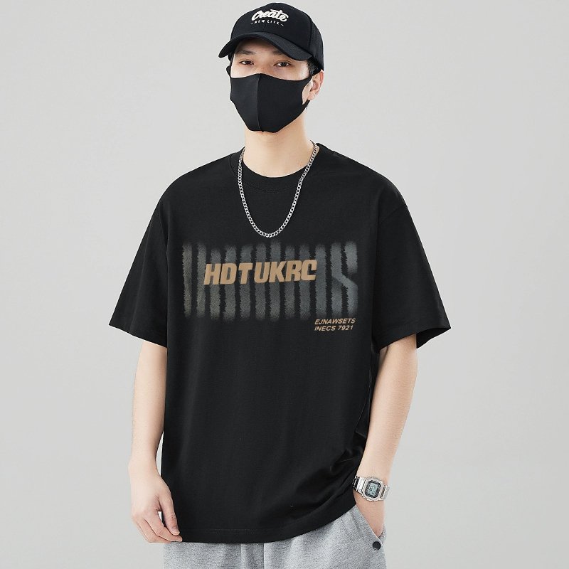 スタイリッシュデザインのメンズ冷感半袖Tシャツ