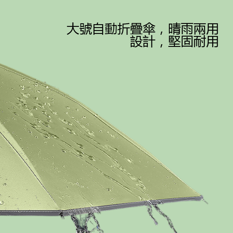 晴雨兩用大號自動折疊傘