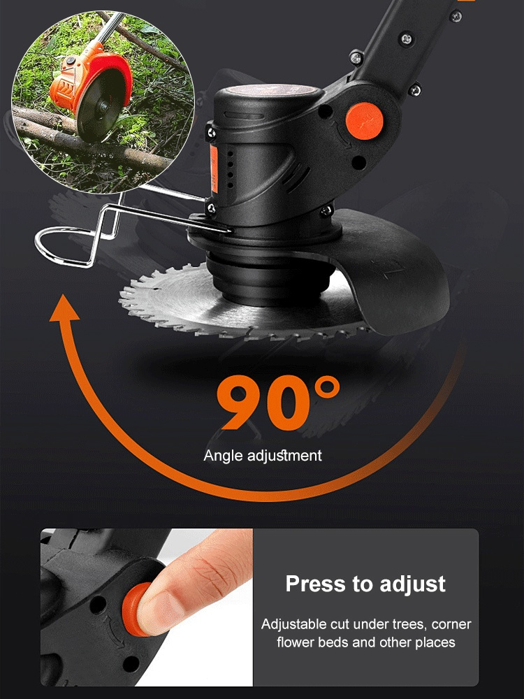 Lithium-powered hand-push two-wheel lawn mower