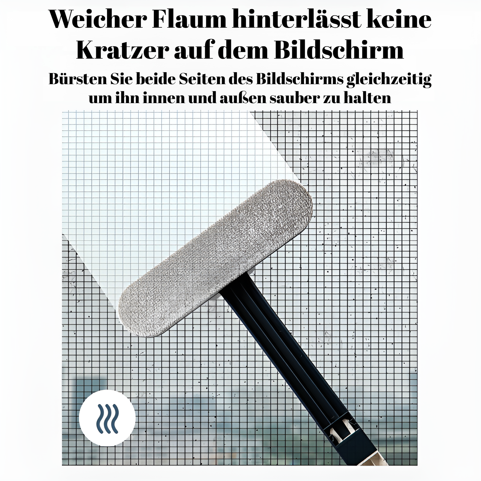 Praktische Siebbürste mit ergonomischem Griff