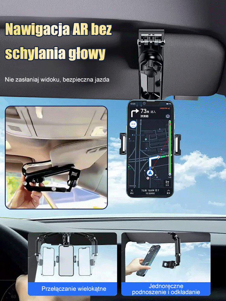 Bezpieczny uchwyt na telefon z nawigacją