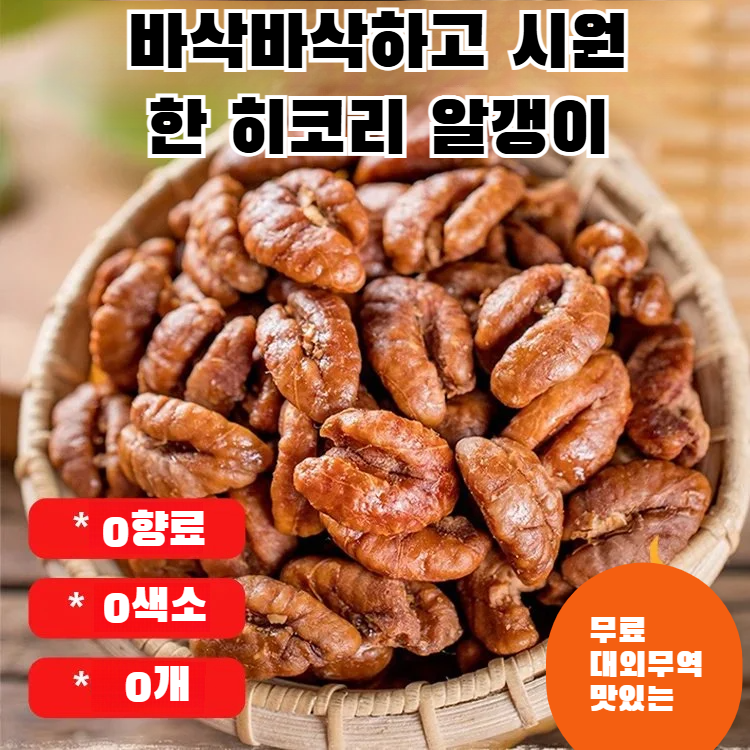 히코리 알맹이 신상 야생 생채 통조림 오리지널 히코리 알맹이