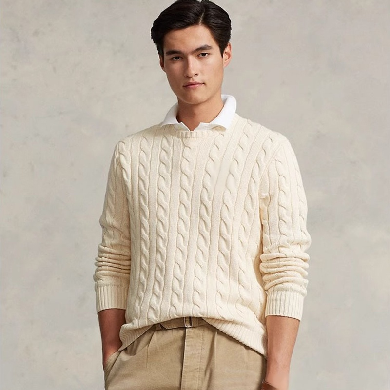 Unisex embroidered crew neck sweater