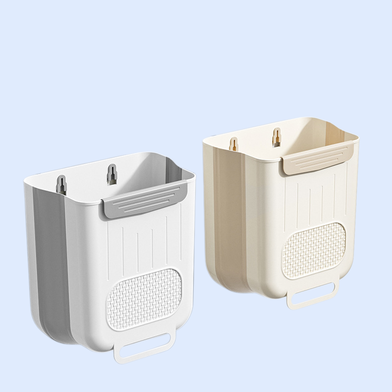 접이식 벽걸이 주방 휴지통, 가정용 허리 굽힘 방지, 대용량, 세척 용이
