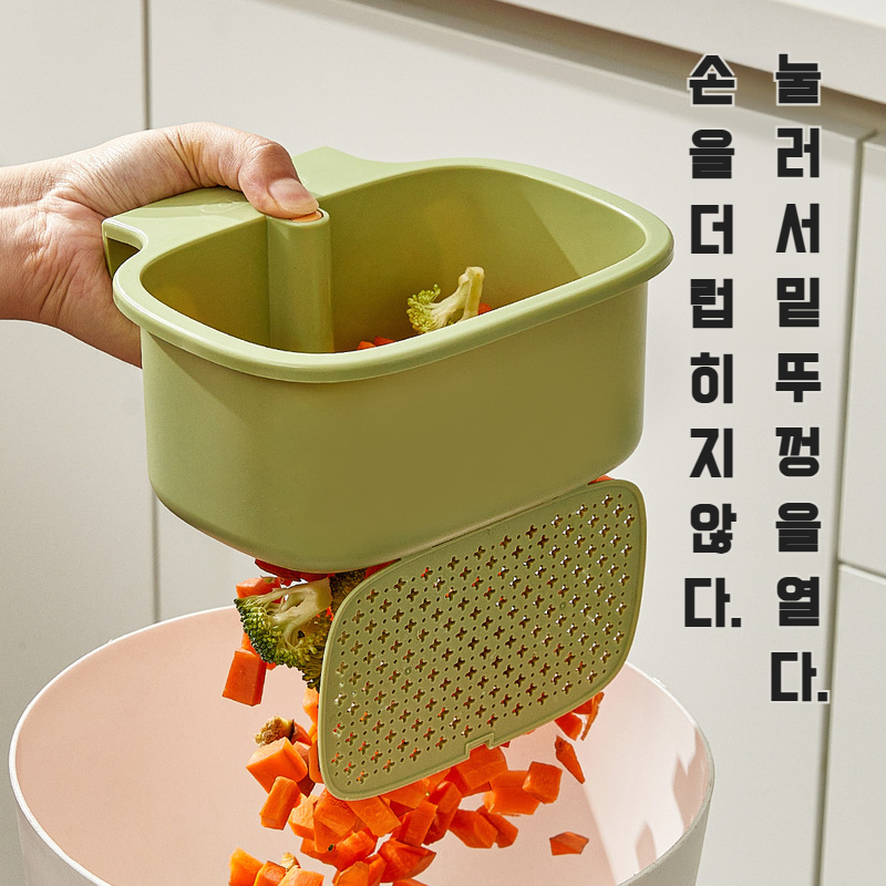 주방 걸이식 물빠짐 바구니 분리기 펌핑 벽걸이 물빠짐 바구니 주방 싱크대 손빠짐 없는 물빠짐 바구니 잔여물 분리기 손빠짐 없는 물빠짐 선반