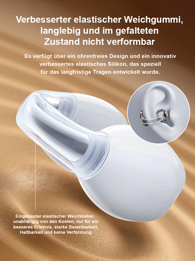 【Pulsrichtungs-Tonübertragung】Ohrclip-Knochenschall-Sportkopfhörer