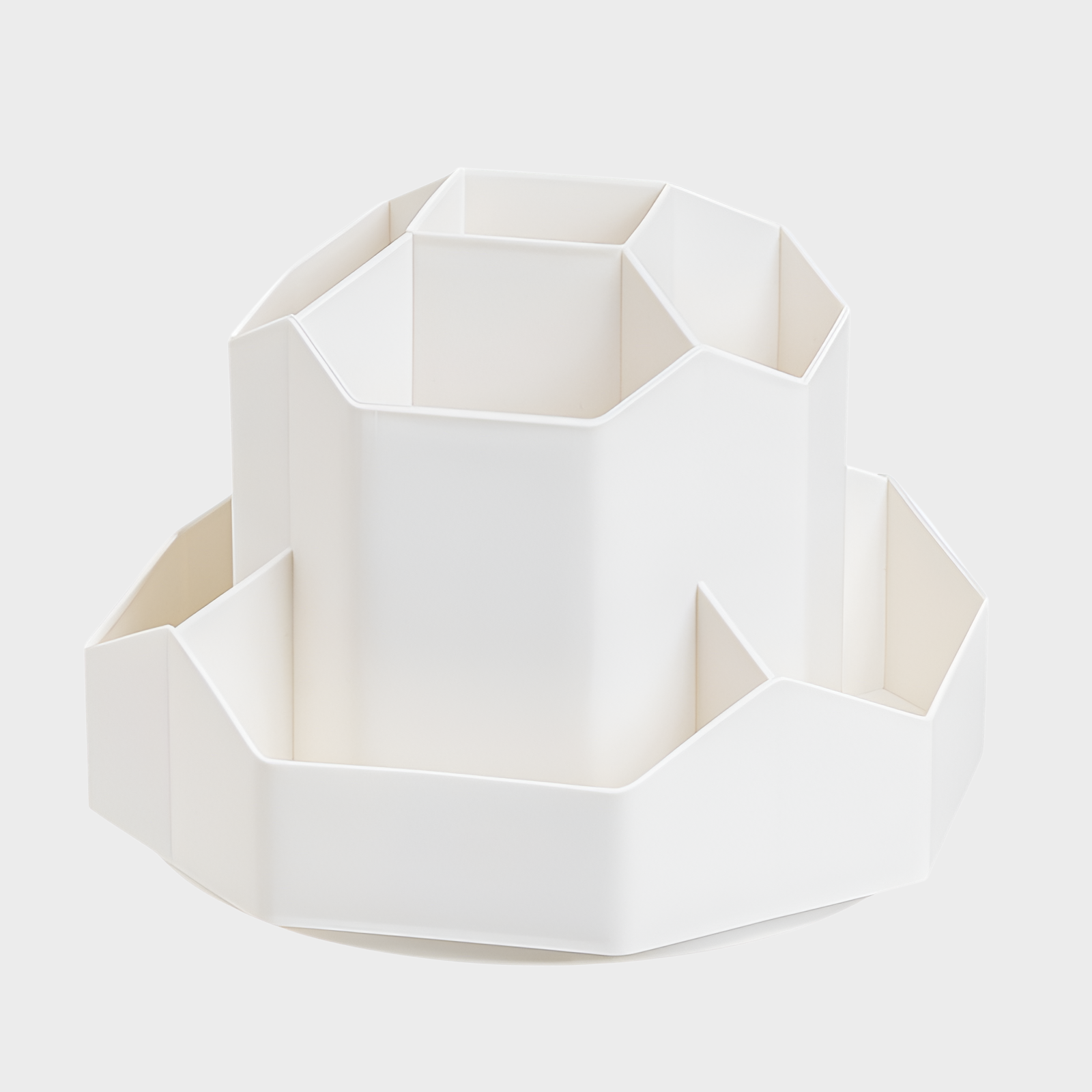 大容量プラスチック回転ペンホルダー収納ボックス