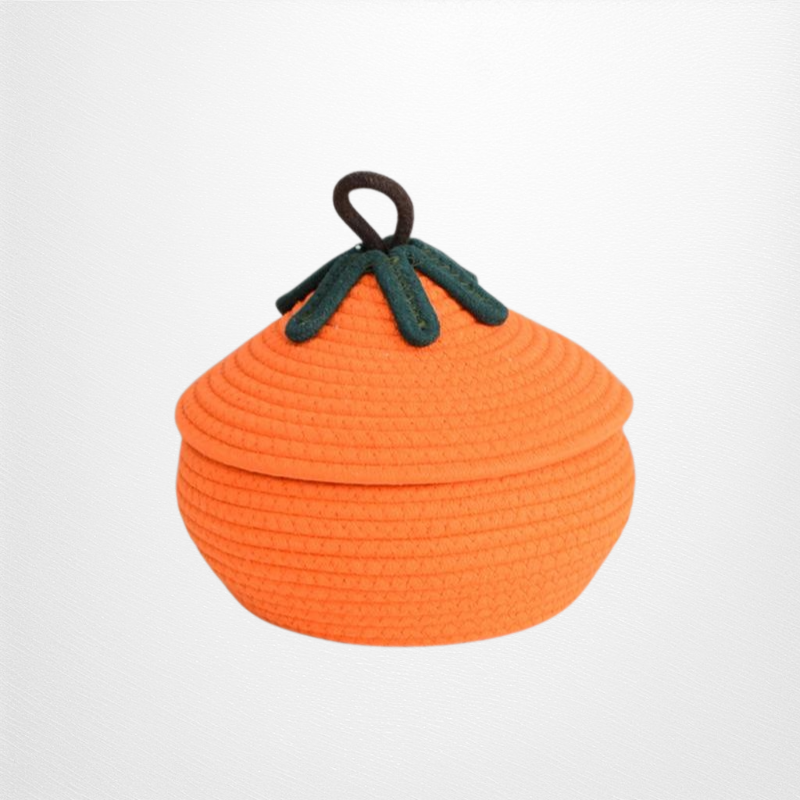 編み込み収納バスケット