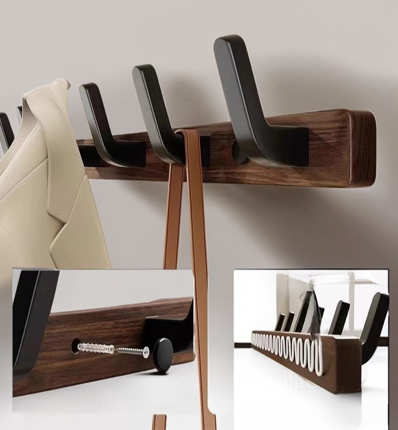 Sturdy entrance door clothes rack organizer