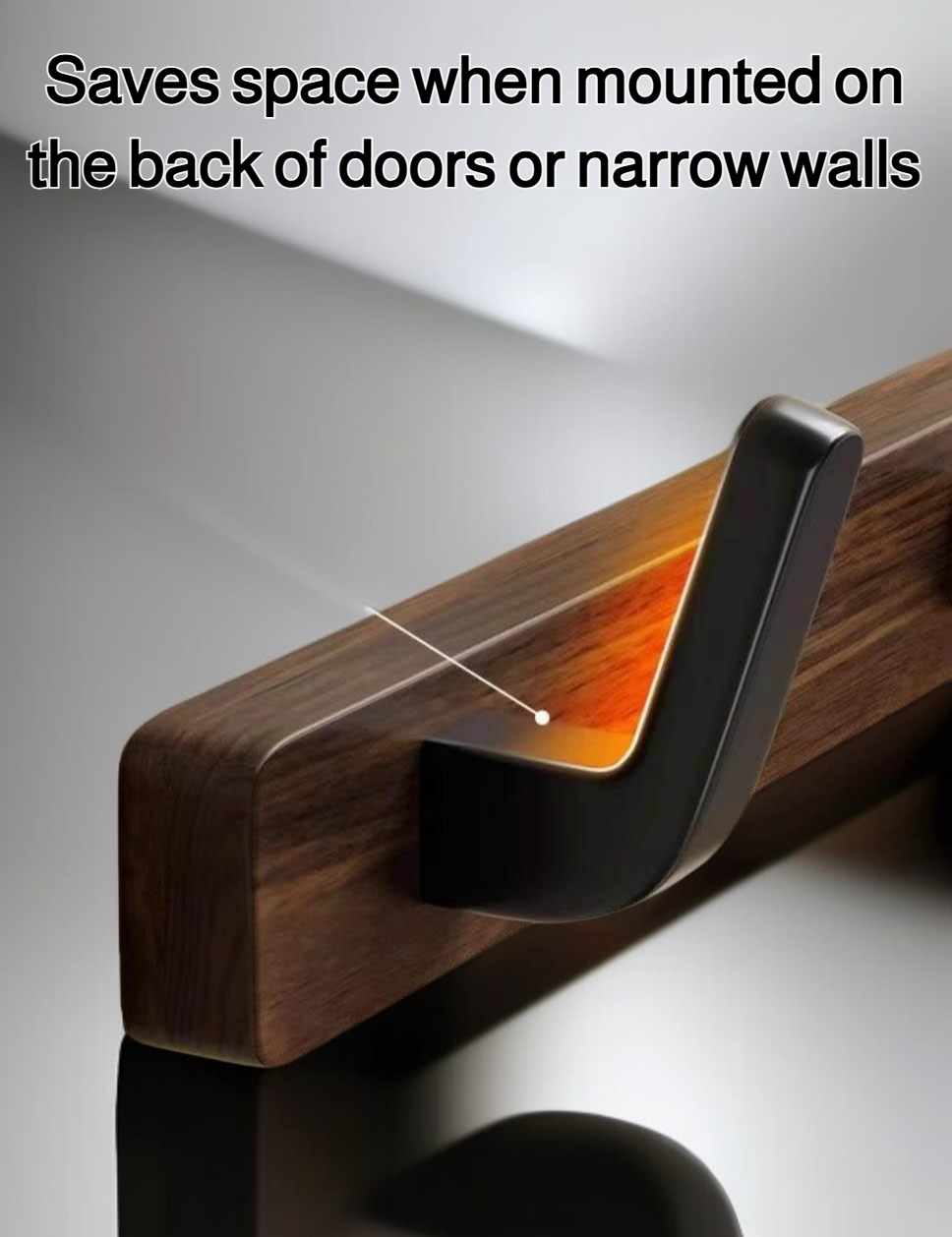 Space-saving wall-mounted clothes rack for entryway