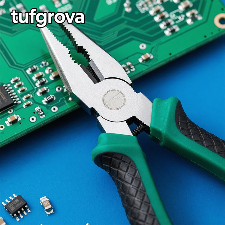 Mango ergonómico de los alicates de electricista