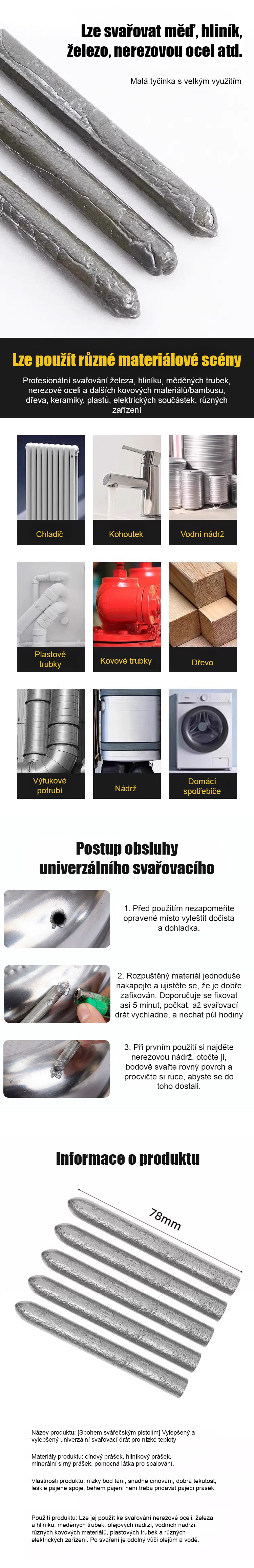 Jednoduché a rychlé svařování bez pájecí pistole