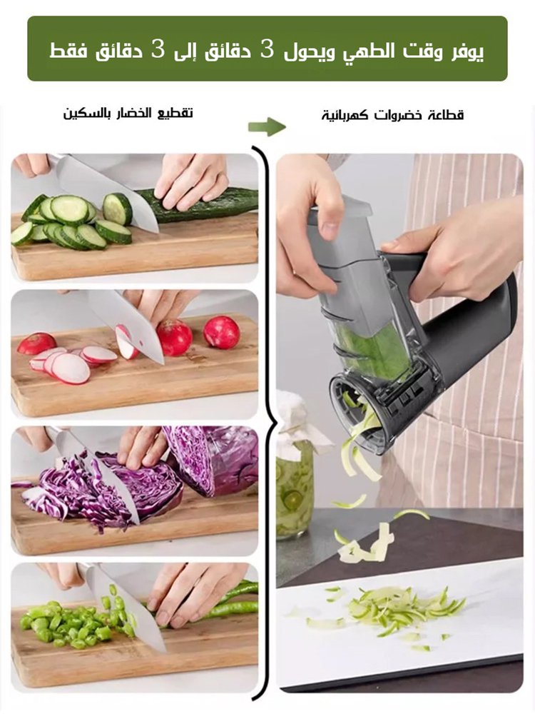 قطاعة خضار كهربائية متعددة الوظائف [لاسلكية ومريحة]