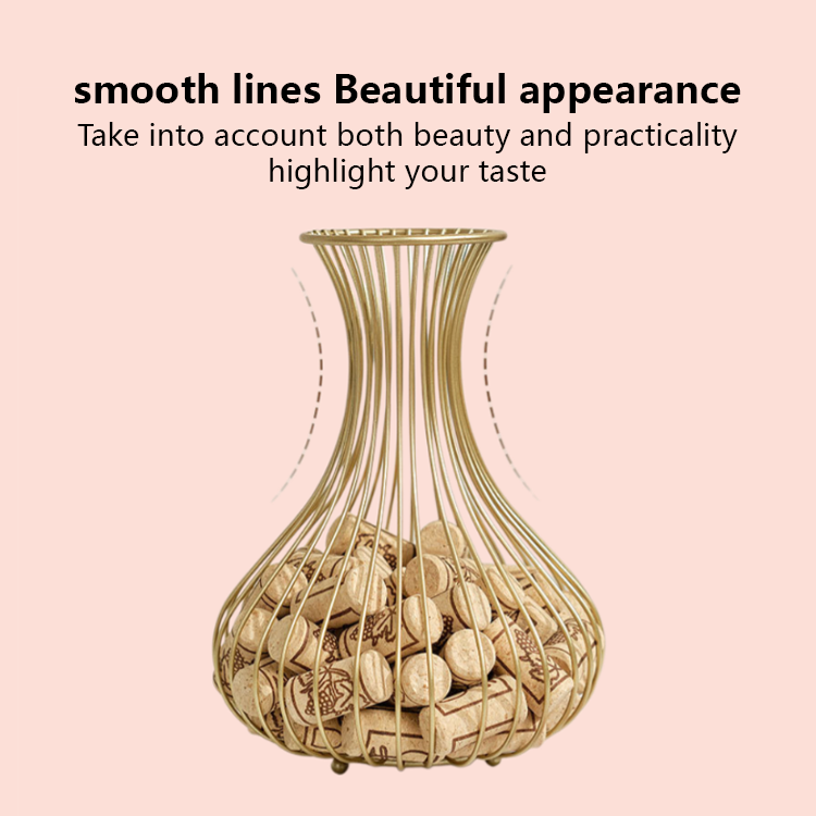 Wine cork storage basket