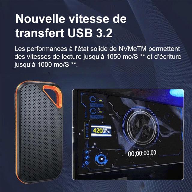 【32 To ultra-haute capacité】disque dur externe