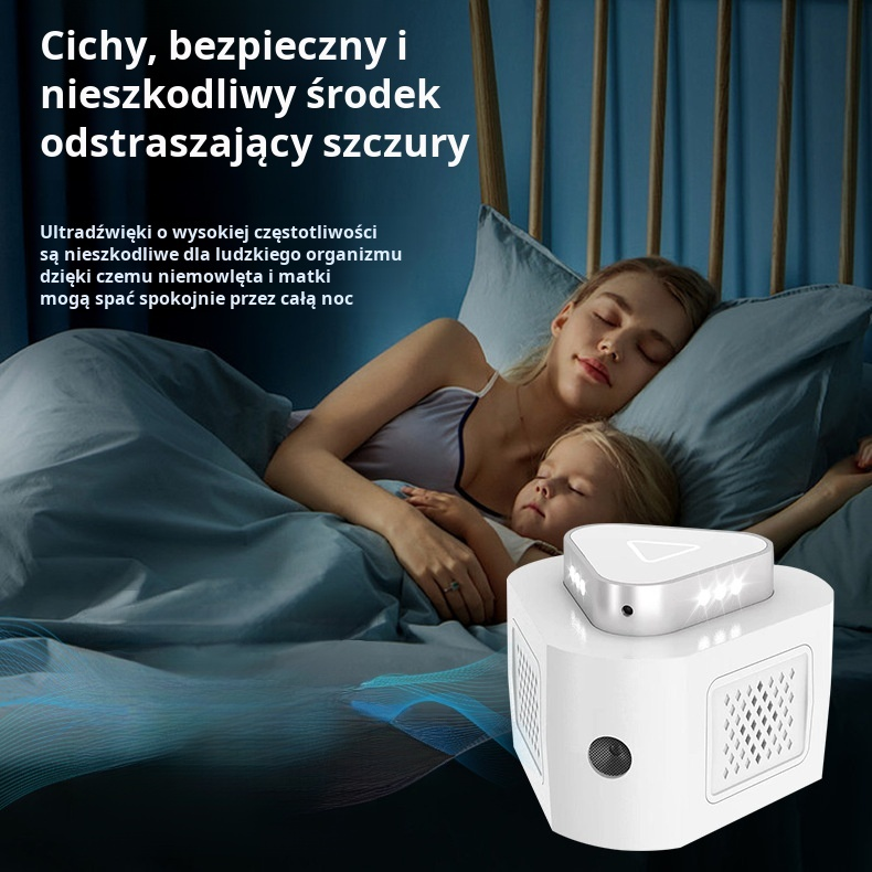 Ultradźwiękowy środek odstraszający szczury i komary, ulepszony artefakt odstraszający szczury czter