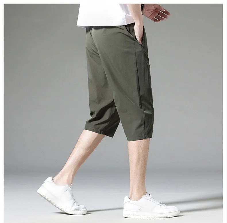 快適な履き心地のアイスシルクパンツ