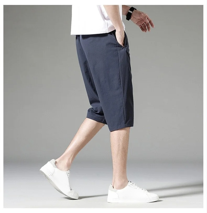 男女兼用アイスシルククロップドパンツ