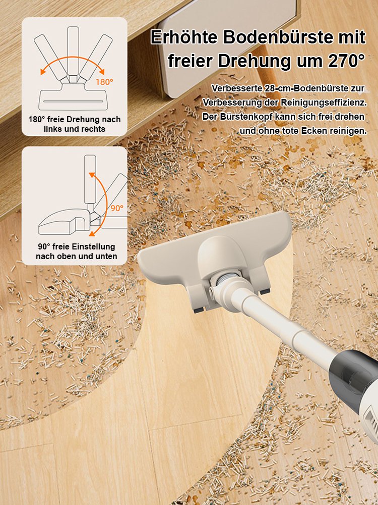 【10 Jahre Garantie】Tragbarer Handstaubsauger mit Saug- und Wischfunktion, All-in-One