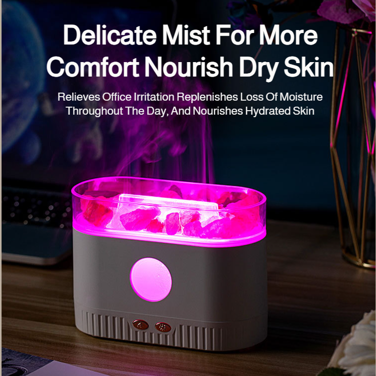 Crystal Colorful Ambient Lights Mute Aromatherapy Humidifier