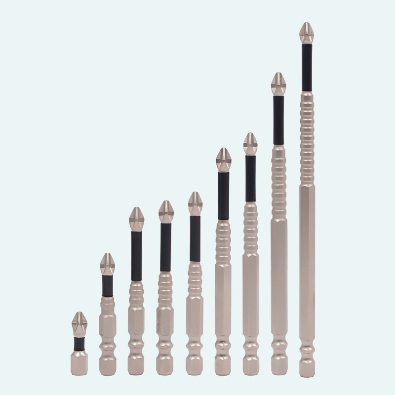 Threaded cross-shaped strong magnetic drill bit
