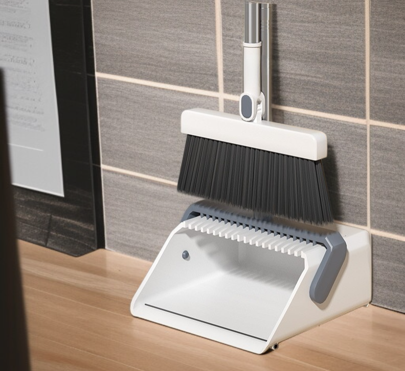 가정용 라지 두꺼운 빗자루 세트 편리한 수납 리린 접이식 쓰레받기 내구 쓰레받기 세트 두꺼운 쓰레받기 세트