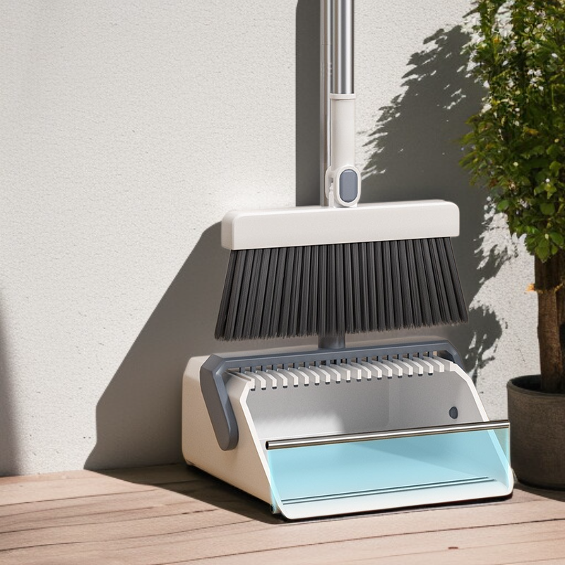 가정용 라지 두꺼운 빗자루 세트 편리한 수납 리린 접이식 쓰레받기 내구 쓰레받기 세트 두꺼운 쓰레받기 세트