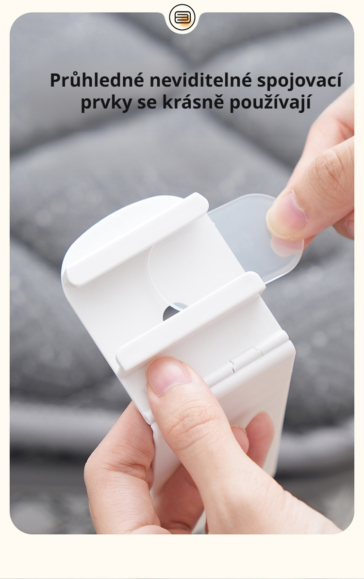 Pevné uchycení přikrývky pomocí držáku