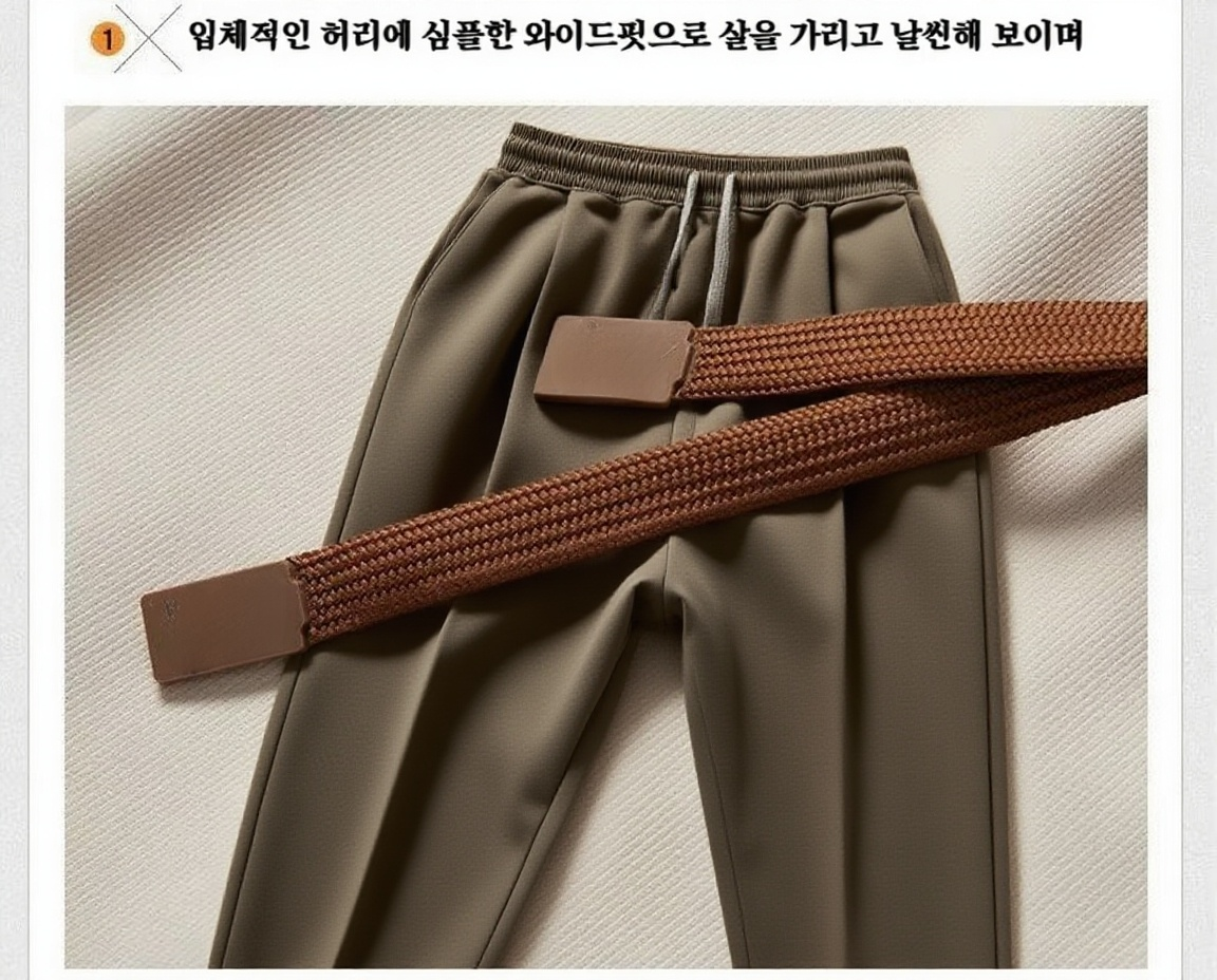 주니어 캐주얼 팬츠 남성용 착용샷