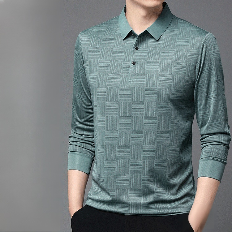 New men's fashion casual polo shirt